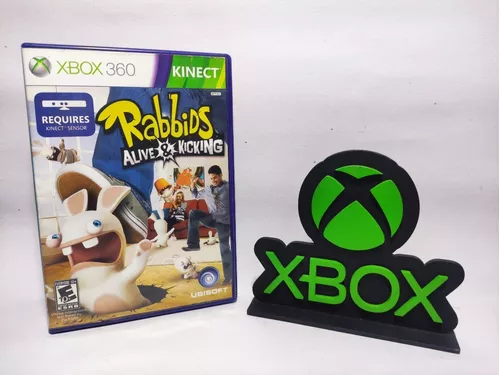 Jogo Rabbids E Kicking Xbox 360 Kinect Midia Fisica em Promoção na