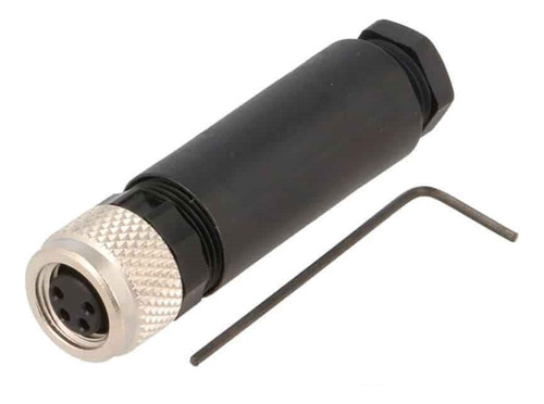 Conector Armable De Sensor M8 Recto 4 Pin Hembra