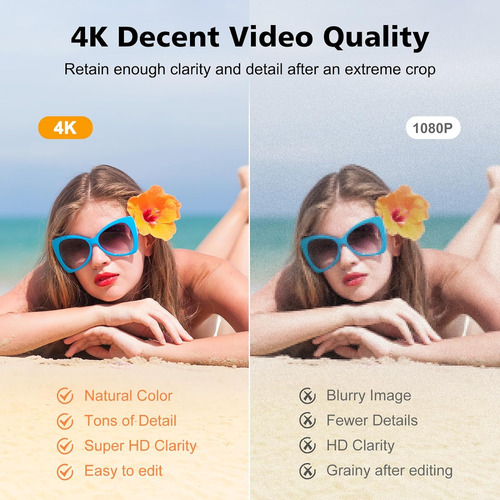 Cámara Digital 4k Flash, Cámara De 48mp Fotografía, ...