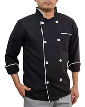 Comprar Filipina Chef Hombre Negra Con Blanco En Poliéster