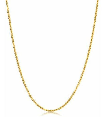 Kooljewelry 14 K Oro Amarillo Lleno 1,5 Mm Redondo Collar De