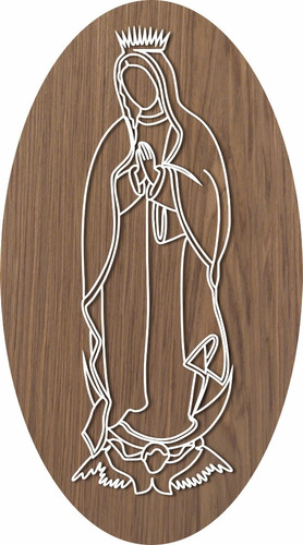 Cuadro Minimalista De La Virgen De Guadalupe 90 Cm De Alto