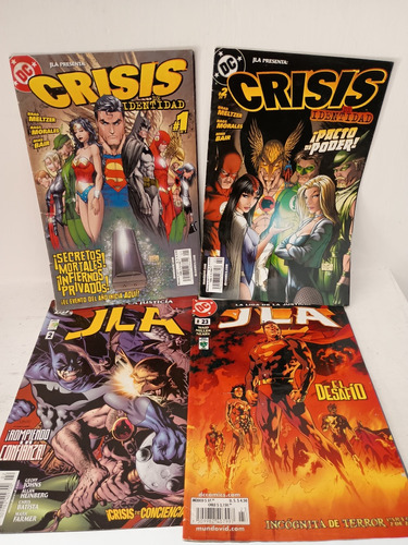 Cómics Dc Crisis Tomo 1 Y 2- Jla Tomo 2 Y 23 Originales 