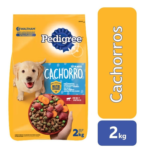  Pedigree Alimento Para Perros Cachorros Todas Las Razas 2kg