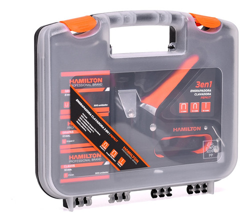 Imagen 3 de 10 de Kit Engrapadora Clavadora Prof 3 En 1 - Hamilton Pepkit