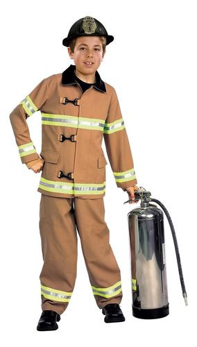 Disfraz De Fuego Para Niños De Young Heroes, Mediano