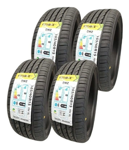 Imagem 1 de 9 de Kit 4x Pneu 165/40 R15 75v Perfil Baixo Rebaixado Stretch
