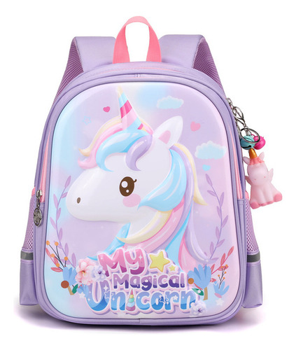 Tika Lindo Unicornio De Dibujos Animados Mochila De Escuela