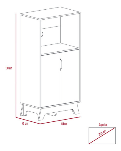 Mueble Microondas Bajo + Alacena De Cocina 2p - Duna/blanco
