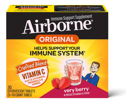 Airborne 1000 Mg De Vitamina C Con Tabletas Efervescentes De
