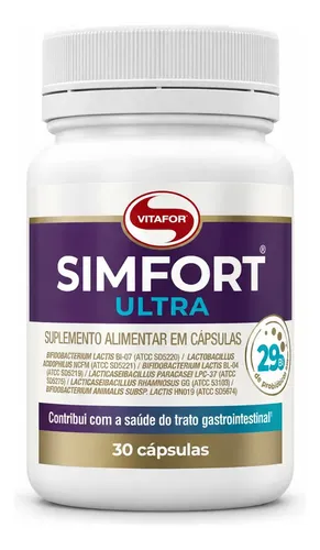 Probióticos Vitafor Simfort Ultra em Cápsula para Equilíbrio Intestinal