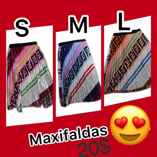 Maxi Faldas Plisadas Dama 