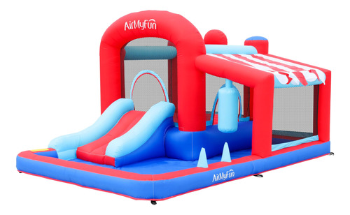 Airmyfun Casa Inflable De Rebote Con Tobogán, Castillo De .