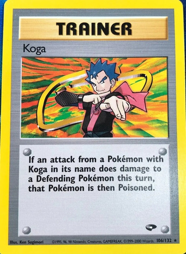 Cartas Pokemon Koga Gym Challenge