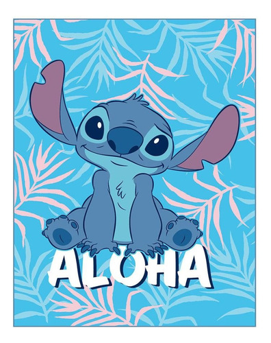 Cobertor Infantil De Lilo And Stitch Aloha