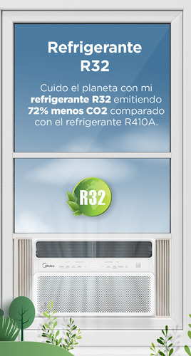 Aire Acondicionado Ventana Midea Inverter , 3/4 Ton, Frío , 115v