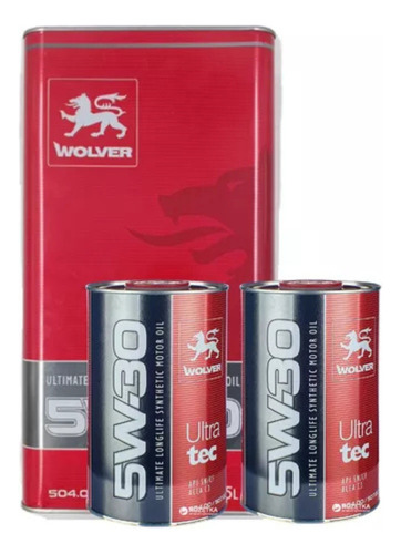 Aceite Para Motor 5w30 Wolver Sintetico Ultratec C3 Sae 7lts