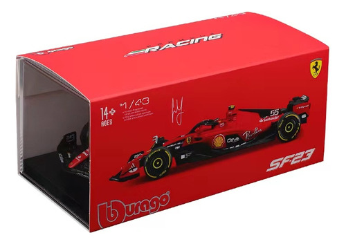 Ferrari F1 Sf23#16 Y #55 Fórmula Coche De Aleación 1:43 2023 Color Sf-23 #55 Carlos Sainz