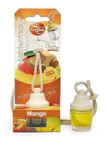 Imagen 1 de 1 de Sys Aromas Ambientador Natural Para Vehículos Aroma Mango