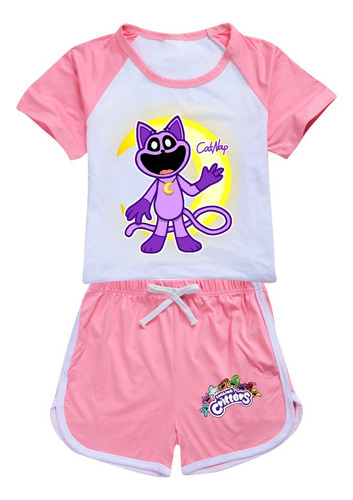 Critters Sonriente Catnap Para Niños Pequeños Ropa Deportiva