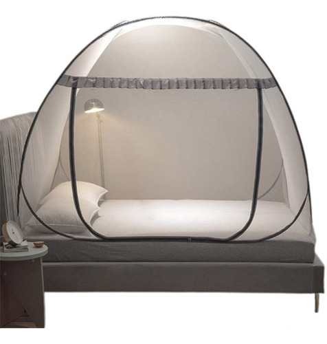 Carpa Mosquitera Desmonable Con Fondo Para Cama Individual