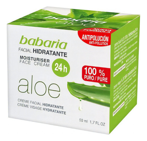 Crema Babaria Facial Hidratante Aloe 50 Ml