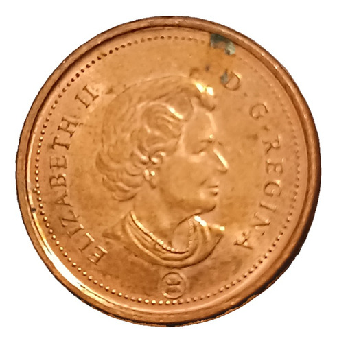 Moneda 1 Centavo Canadá 2009 Elizabeth 2 Reyna C R 6 (Usado)