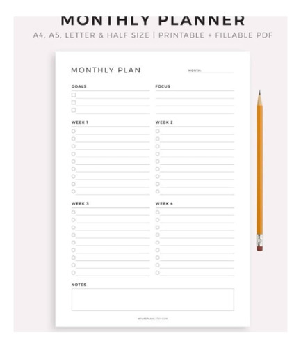 Libro: Monthly To Do List 2023