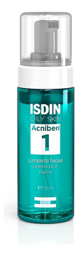 Espuma limpiadora facial suave Isdin Acniben, 150 ml, tiempo de aplicación: día/noche, tipo de piel grasa
