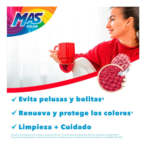 Detergente Líquido Mas Color 4.65lt