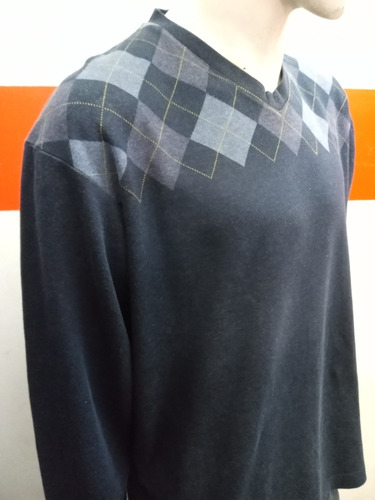 Sweater Liviano Nautica Con Rombos Talle Xl 