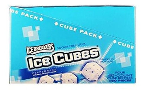 Chicle - Chicle - Ice Breakers Ice Cubes Gum Peppermint - Bo