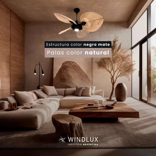 Ventilador De Techo De Madera Para Exterior Windlux Sheli