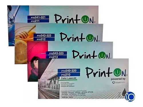 Toner Printon Compatible Con Hp 540a 320a 210a Serie Colores