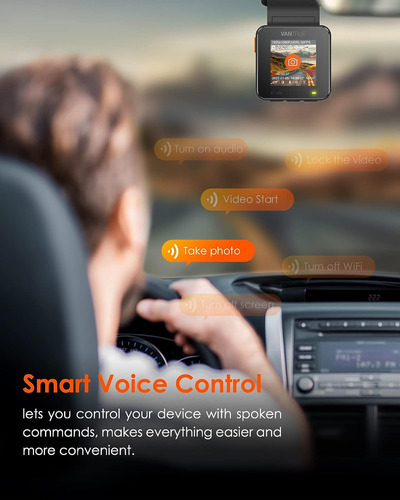 Vantrue E1 Lite 1080p Wifi Mini Dash Cam Con Gps Y Veloci...
