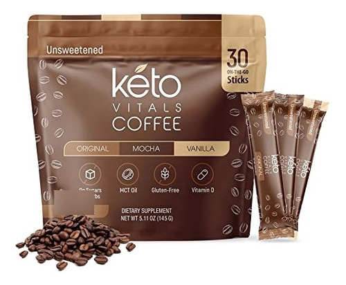 Cafeketo Instantaneo  Vitals Instant Keto Coffee Powder