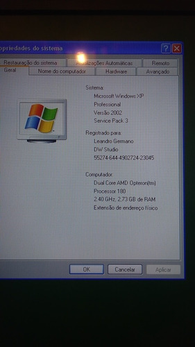 Computador Asus Av8x-x Amd Opteron 180 - 3 Gb De Ram