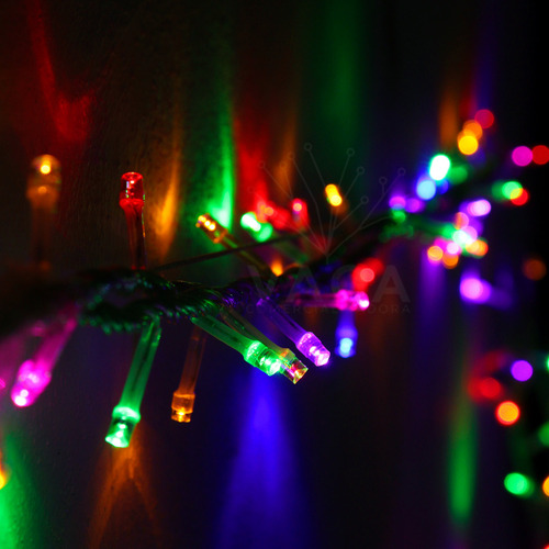 Serie 800 Luces Led 40 Mts Multicolor Exterior Navidad