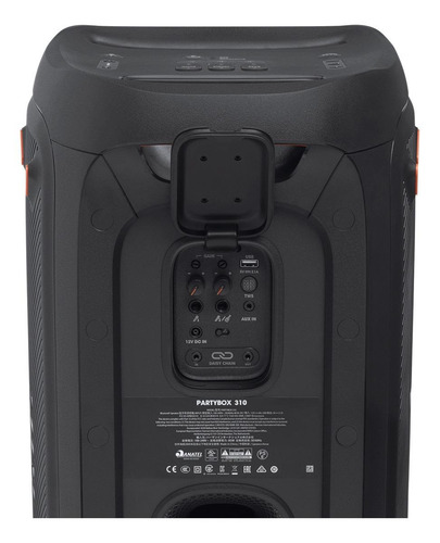 Caixa De Som Bluetooth 240w Partybox 310 Preta Jbl Cor Preto 110V/220V