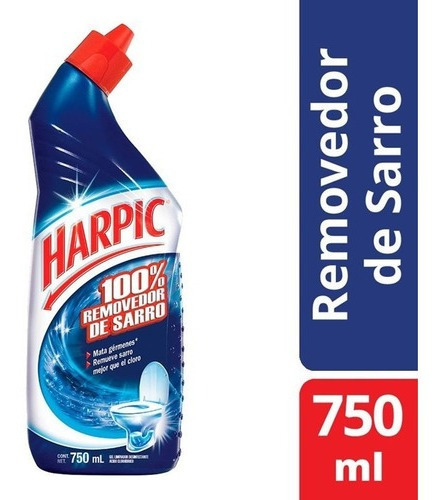 Gel Limpiador Para Inodoros Removedor De Sarro 750ml Harpic