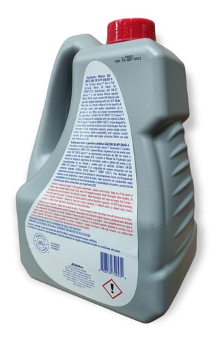Imagen 2 de 3 de Aceite Sintético 5w30 Dexos2 5 L Acdelco 19367503
