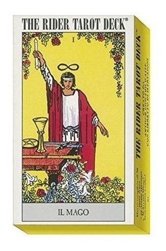 Rider Waite Amarillo  El Mago ( Libro + Cartas ) Tarot