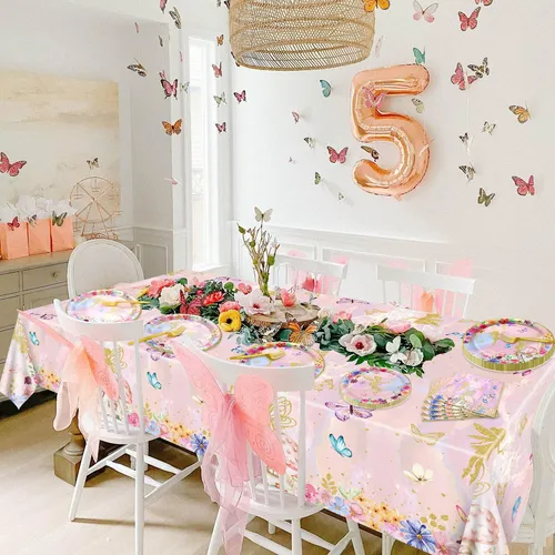 Decoraciones De Fiesta De Hadas, Platos De Papel De Hadas F.