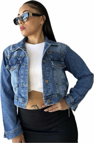 Campera De Jean Las Locas Original 100% Mujer Jean Moda