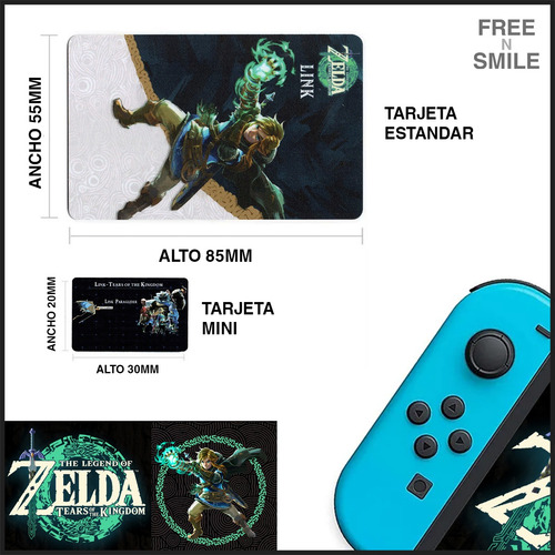 Tarjeta Amiibo Link | Tears Of The Kingdom | Zelda Accesorio