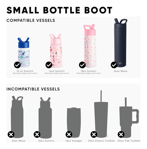Moderna Funda Botellas Agua Rosa Silicona Antideslizante