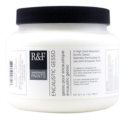 R & F Hechos A Mano Pinturas Encaustic Gesso, Quart