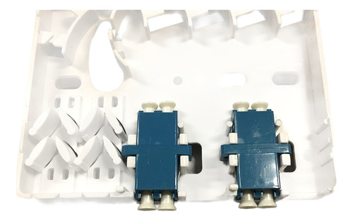 Kit C/10 Unidades Pto Caixa Terminação Fibra Óptica Roseta 4 Portas Ftth Nfe
