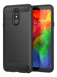 Funda Tpu Fibra De Carbono Compatible Con LG Q7 / Q7 Plus