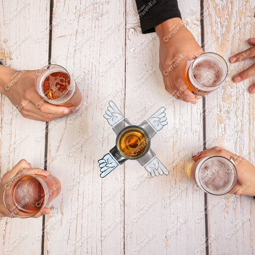 Ruleta Shot Spinner Tequilero Reto Fiesta Juego Bebidas Bebe